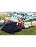 Burgundy Lace Black Tulle V Back Popular Flower Girl Dress